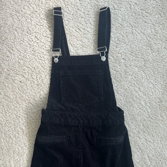 H&M Black Corduroy Overall Skirt - 2 - Picture 2 of 3